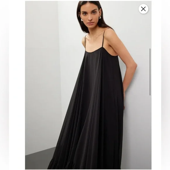 ROTATE Birger Christensen Chiffon Midi Dress, Size US 6 - Picture 5 of 14